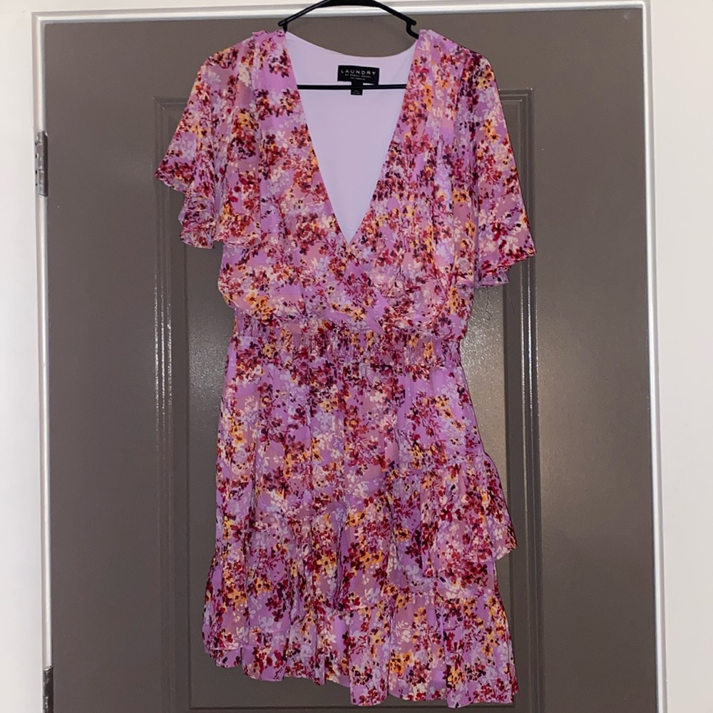 Laundry By Shelli Segal Pink Floral Mini Dress